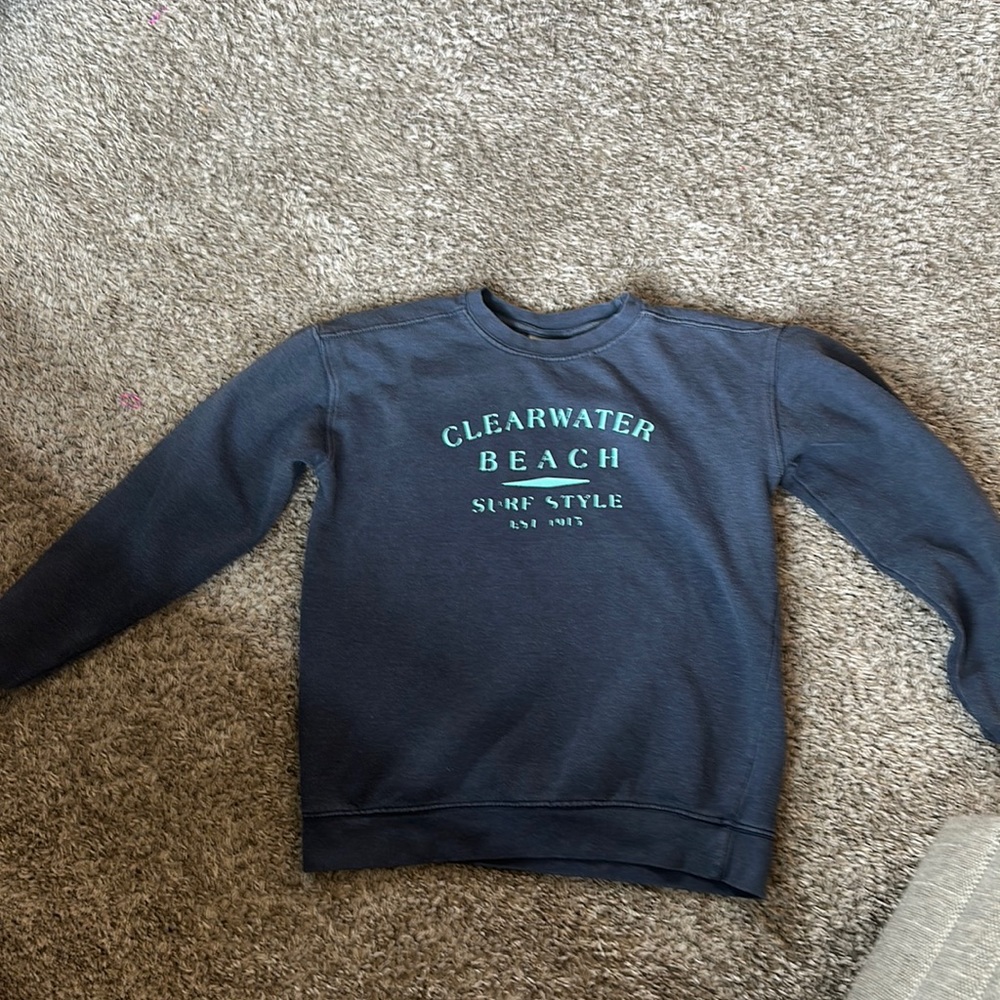 Clearwater beach surf style sweatshirt